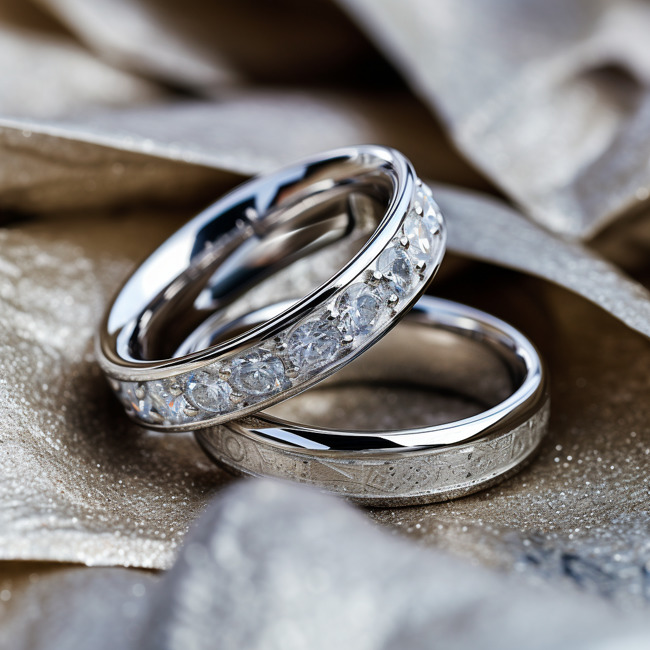 What are the differences between white gold and platinum diamond wedding rings